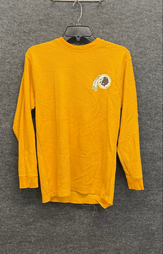 NFL Washington Redskins Waffle Knit Thermal Shirt Youth XL 18/20 Yellow Gold