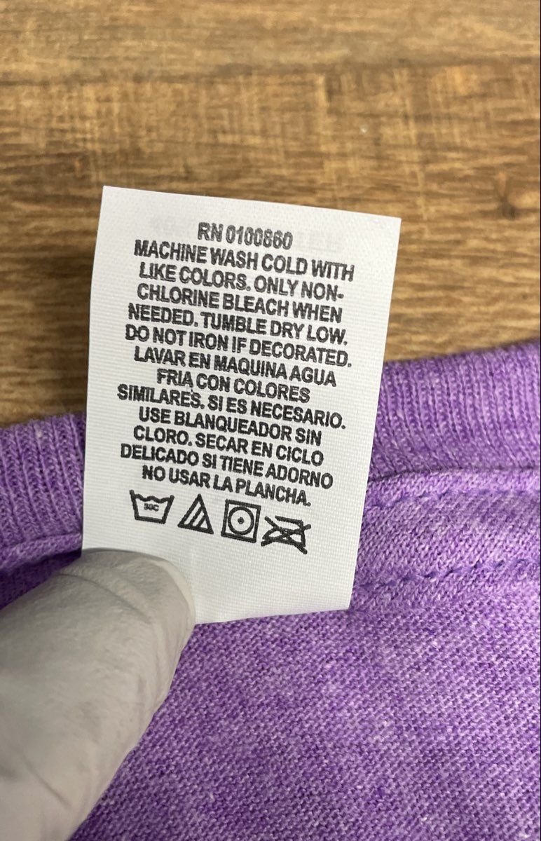 Pacific Men's T-Shirts Purple Heather Short Sleeve Cotton Blend 10 Pack Sz S