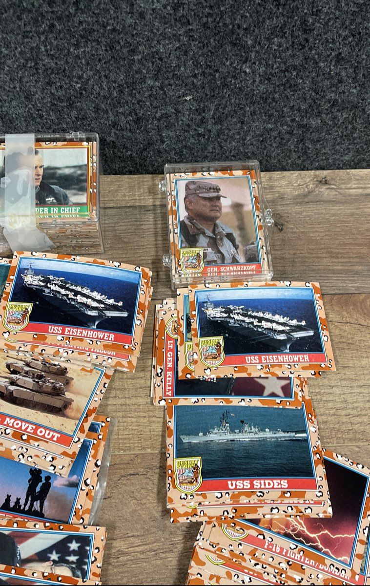 1991 Pro Set Desert Storm Trading Card Lot George Bush Schwarzkopf Vintage