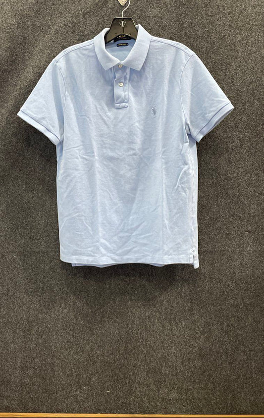 Polo Ralph Lauren Men's Light Blue Custom Slim Fit Pique Polo Shirt Size M