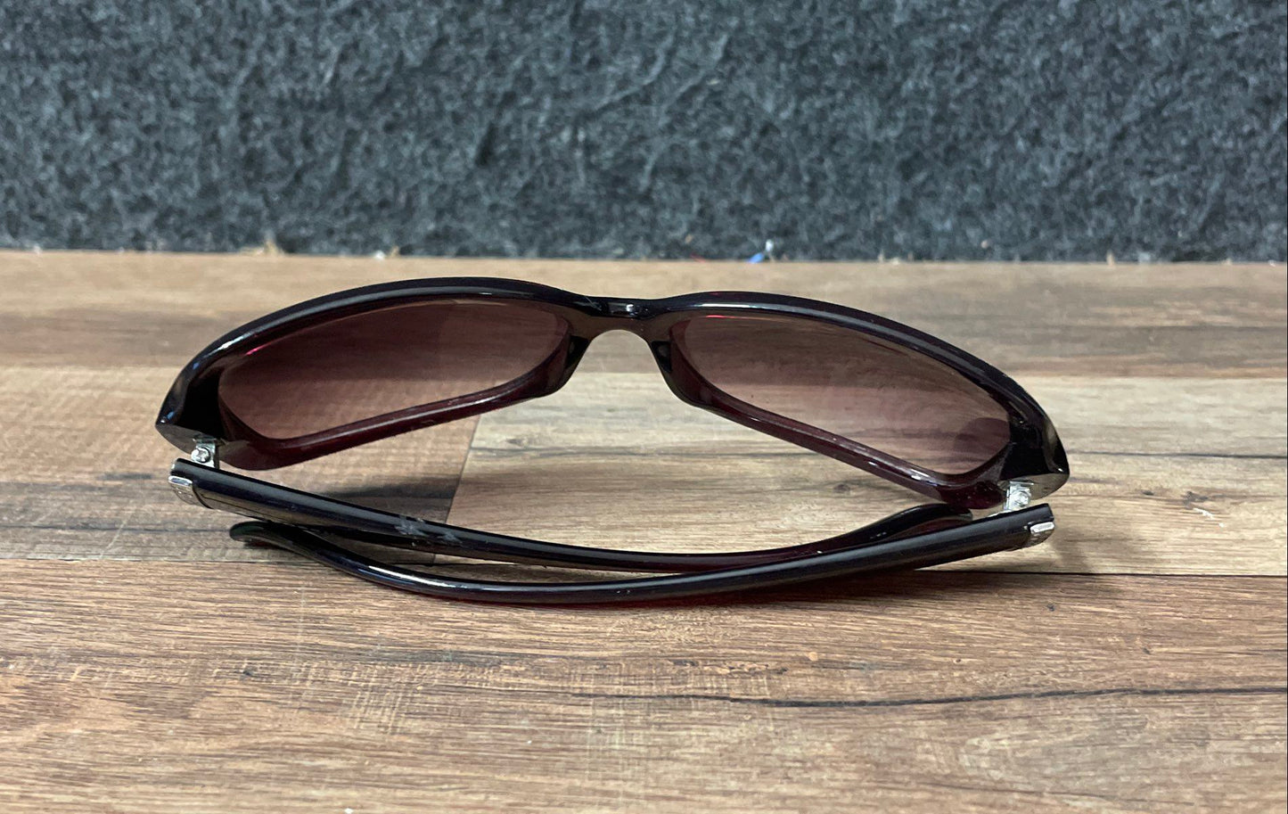 Fossil Women's Sunglasses Burgundy Oversized Rhinestone Accent