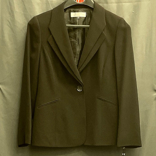 Tahari Arthur S Levine Women's Sandi Blazer Jacket Cocoa Brown Petite 8P NWT