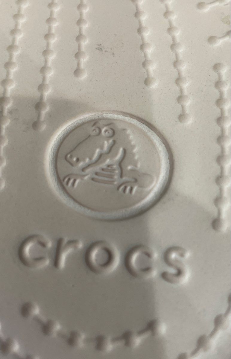 Crocs Meleen Twist Grey Pink Strappy Wedge Slide Sandals Women's Size 10