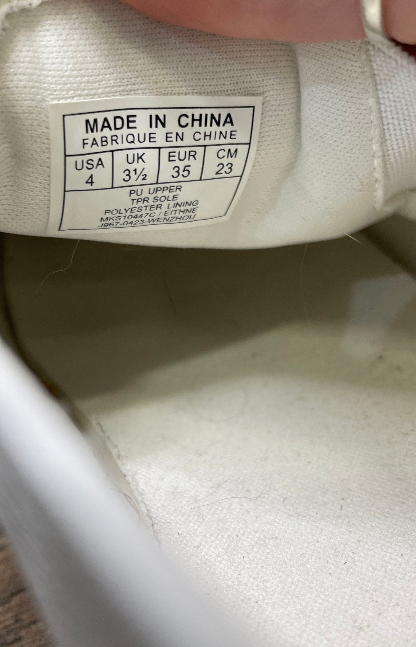 Michael Kors Eithne White Perforated Slip-On Sneakers Size 4