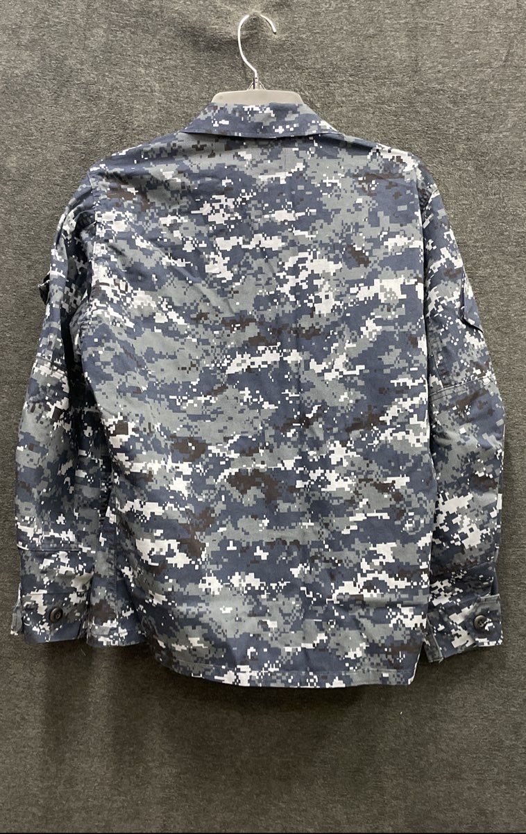 American Apparel US Navy NWU Type I Digital Camo Blouse Shirt Sz Small-Short
