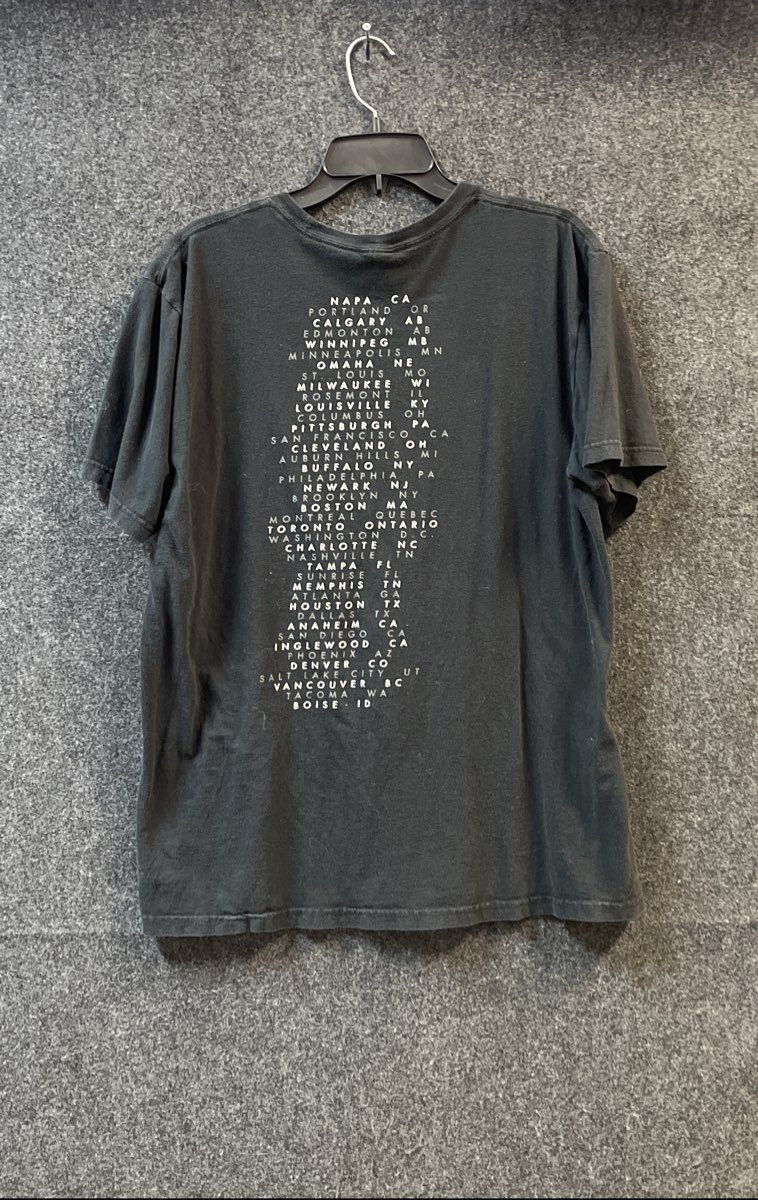 Imagine Dragons North American Tour T-Shirt Black Graphic Double Stitch XL