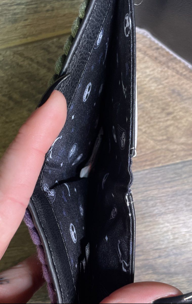 NWT Disney Our Universe Nightmare Before Christmas Jack Sally Trifold Wallet