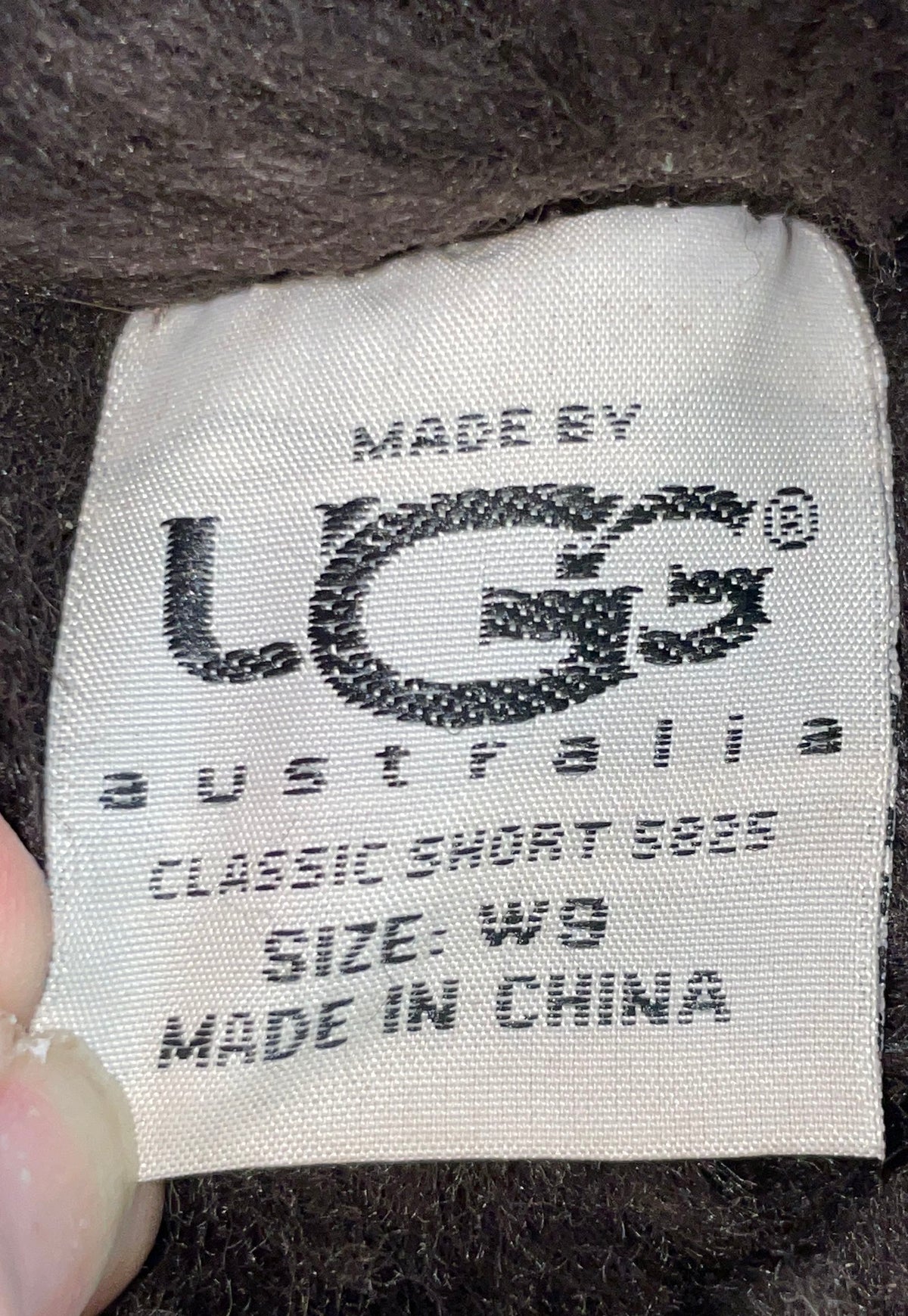 UGG Australia Classic Short 5825 Chocolate Suede Sheepskin Boots Size W9