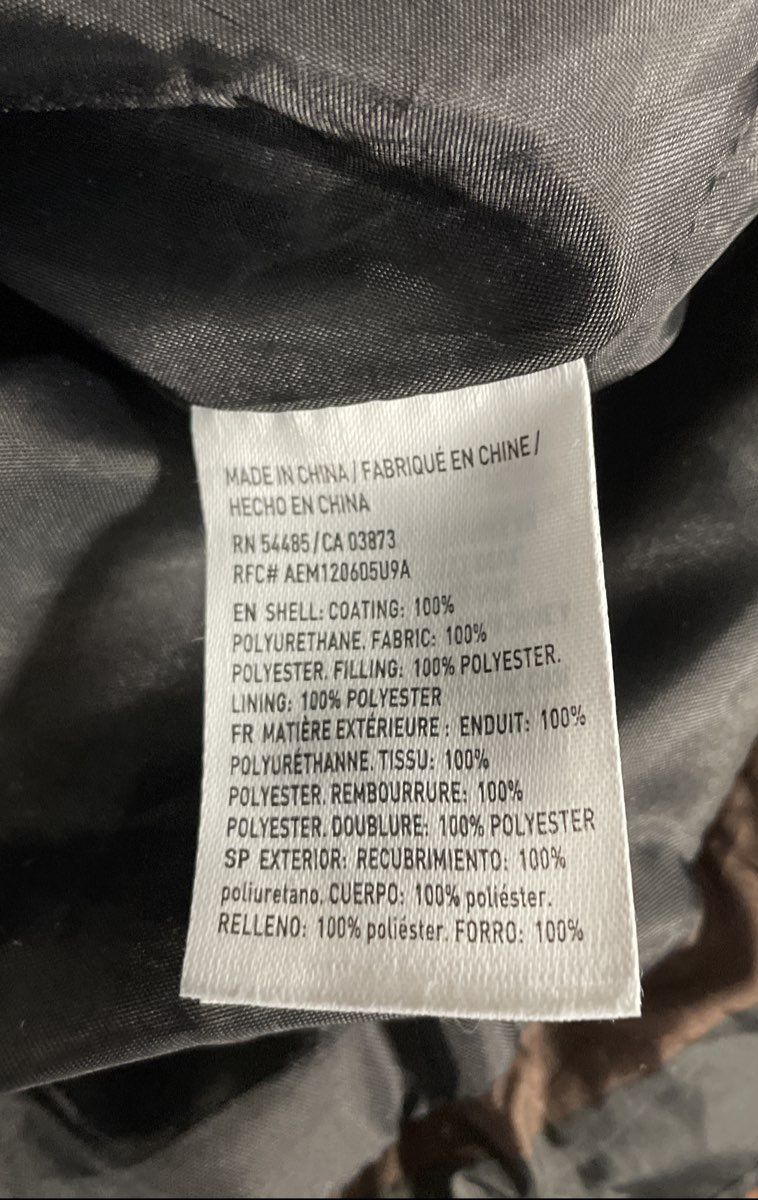 American Eagle Women's Camo Puffer Jacket Full Zip Hooded Insulated Sz S