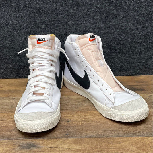 Nike Blazer Mid '77 Vintage White Black High Top Sneakers Men's Size 10