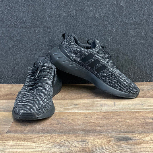 Adidas Swift Run 22 Core Black Grey Knit Lifestyle Sneakers Men's Size 7