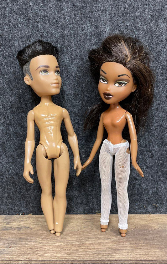 MGA Bratz Boyz Cade & Female Doll Lot Y2K For Parts OOAK Custom