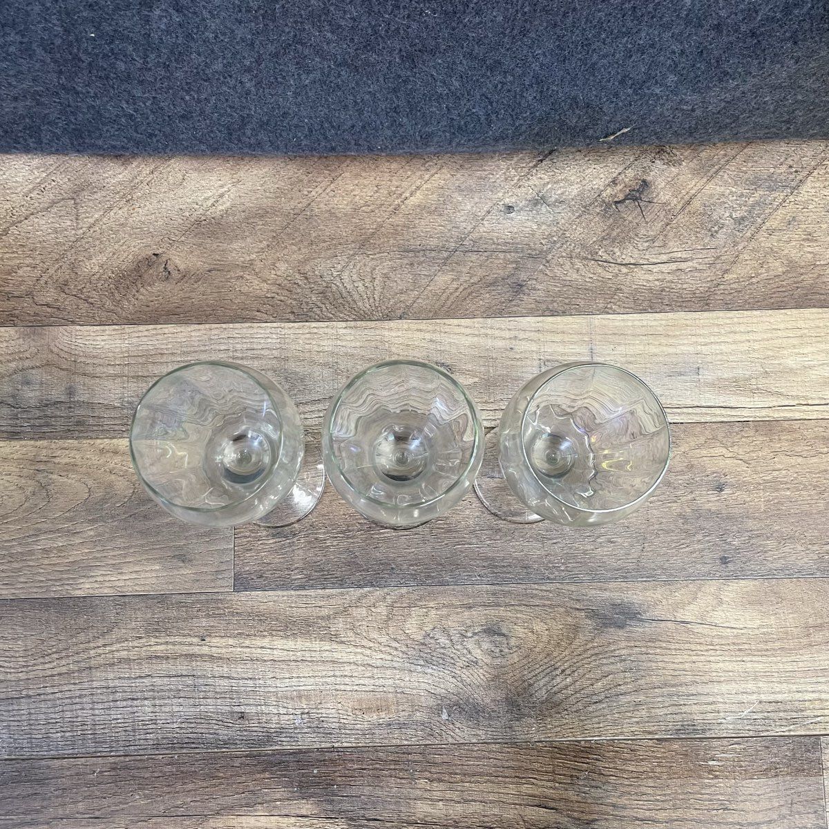 Set of 3 Toscany Rainbow Optic Wine Glasses