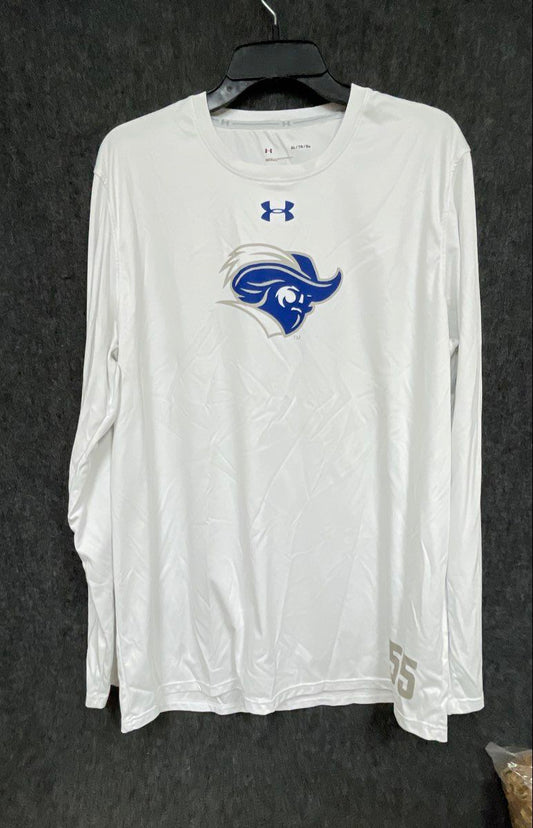 Under Armour Men's Indiana State Sycamores Long Sleeve Shirt White XL