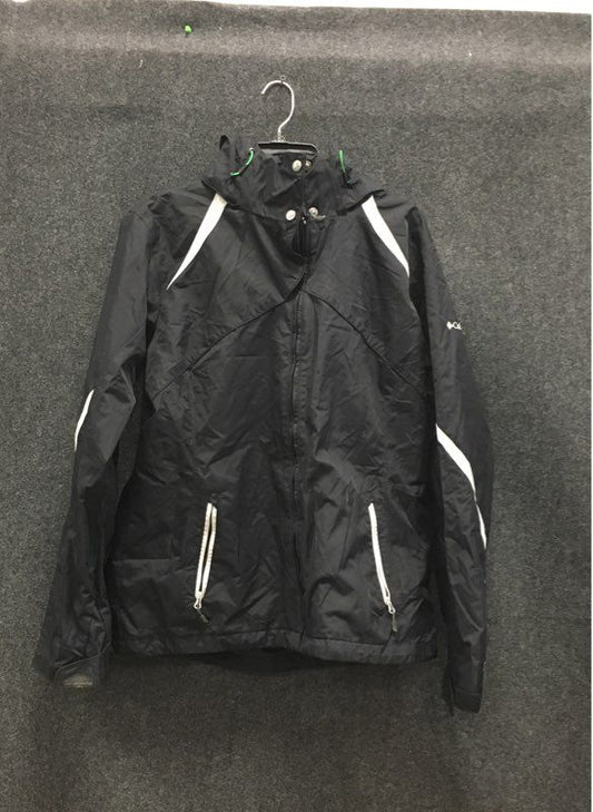 Columbia Women's Interchange Jacket Black Waterproof Hooded Full Zip Sz XL