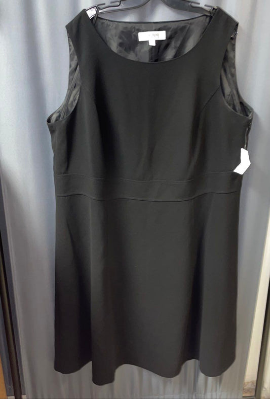 NWT Jones Studio Women's Black Sleeveless Sheath Dress Size 22W