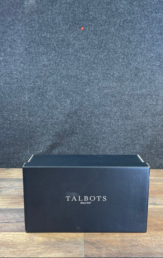 Talbots Edison Bamboo Ring Indigo Blue Striped Pointed Toe Flats Size 8M
