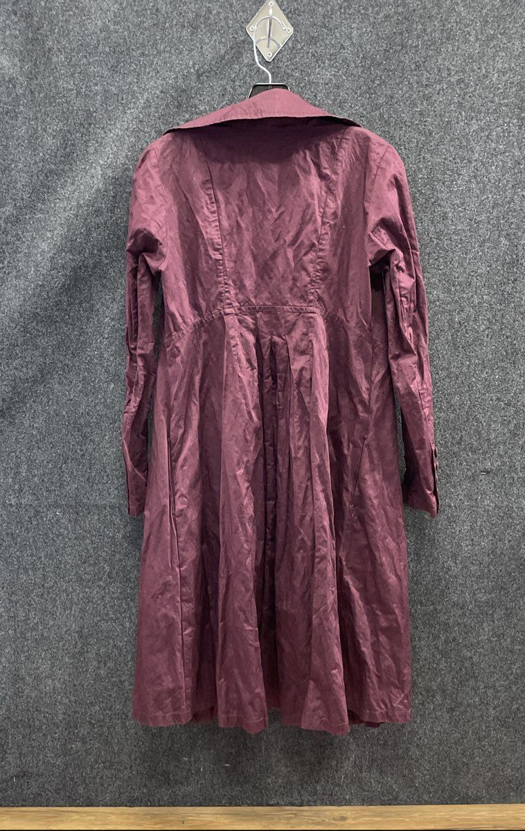 Calvin Klein Jeans Women's Purple Lightweight Flared Hem Button Front Coat Sz S
