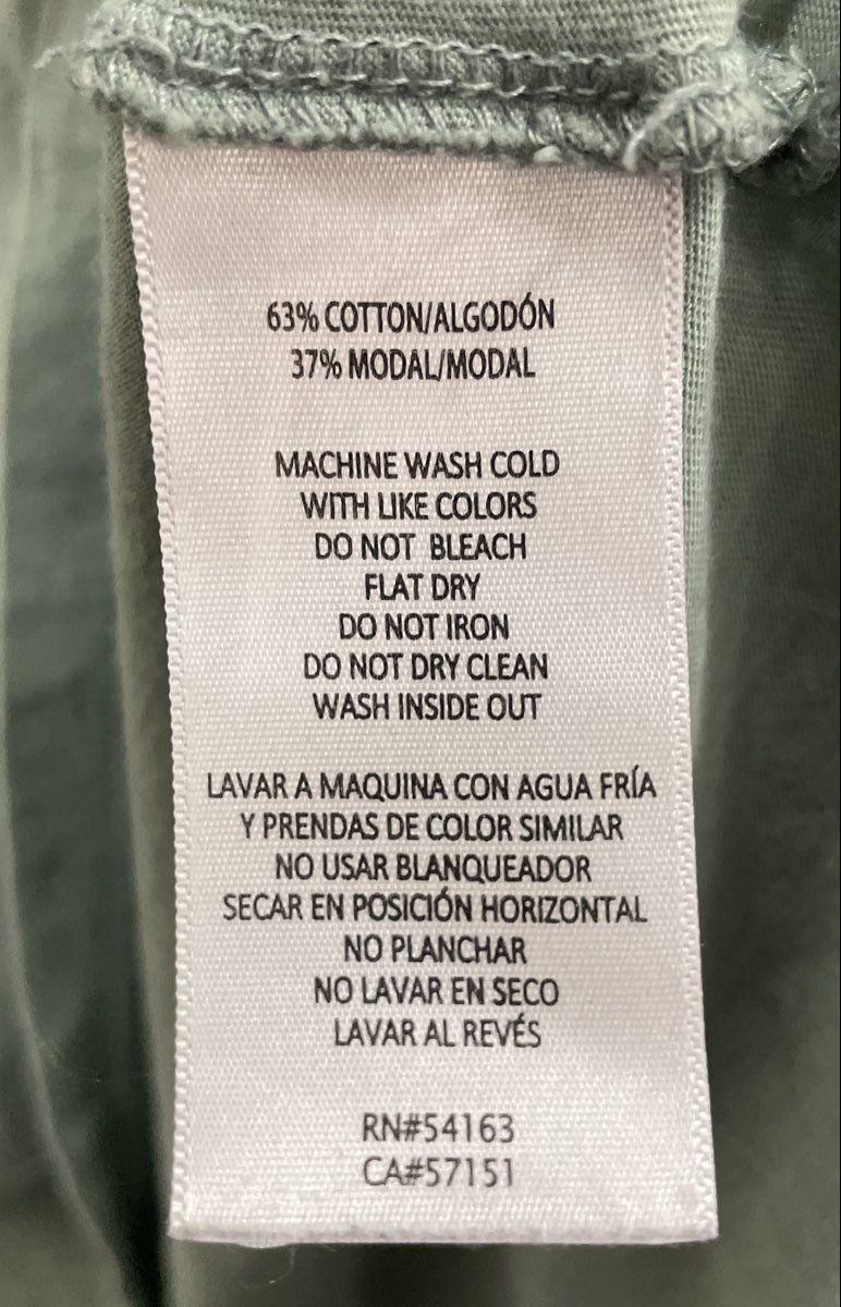 Calvin Klein Jeans Women's Sage Green Distressed Logo Glitter T-Shirt Sz XL