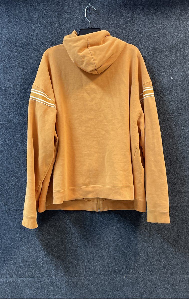 Vintage Y2K Big Daddy Gear Men's Orange Zip Up Hoodie Streetwear Sz 2XL