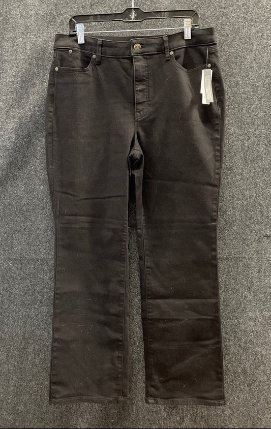 Talbots Women's Black Barely Boot Jeans NWT Petite Sz 14P