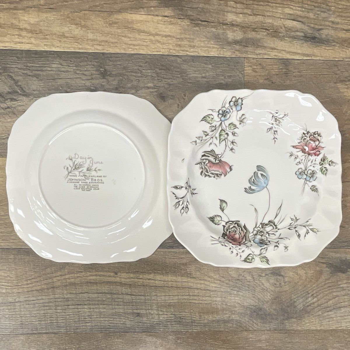 (5) Johnson Brothers "Day in June" Plates