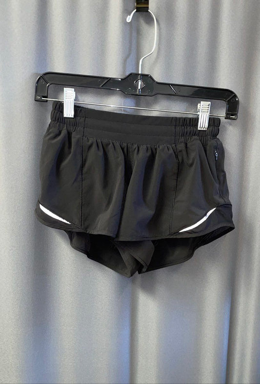 Lululemon Women's Speed Up Short Black Lined Running Athletic Size 4