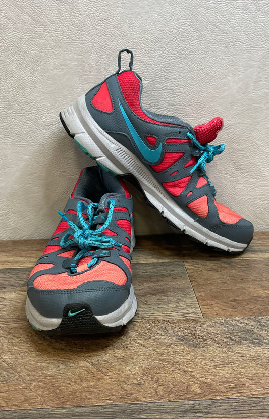 Nike Alvord 10 Grey Blue Orange Red Trail Running Shoes Women's Size 8.5