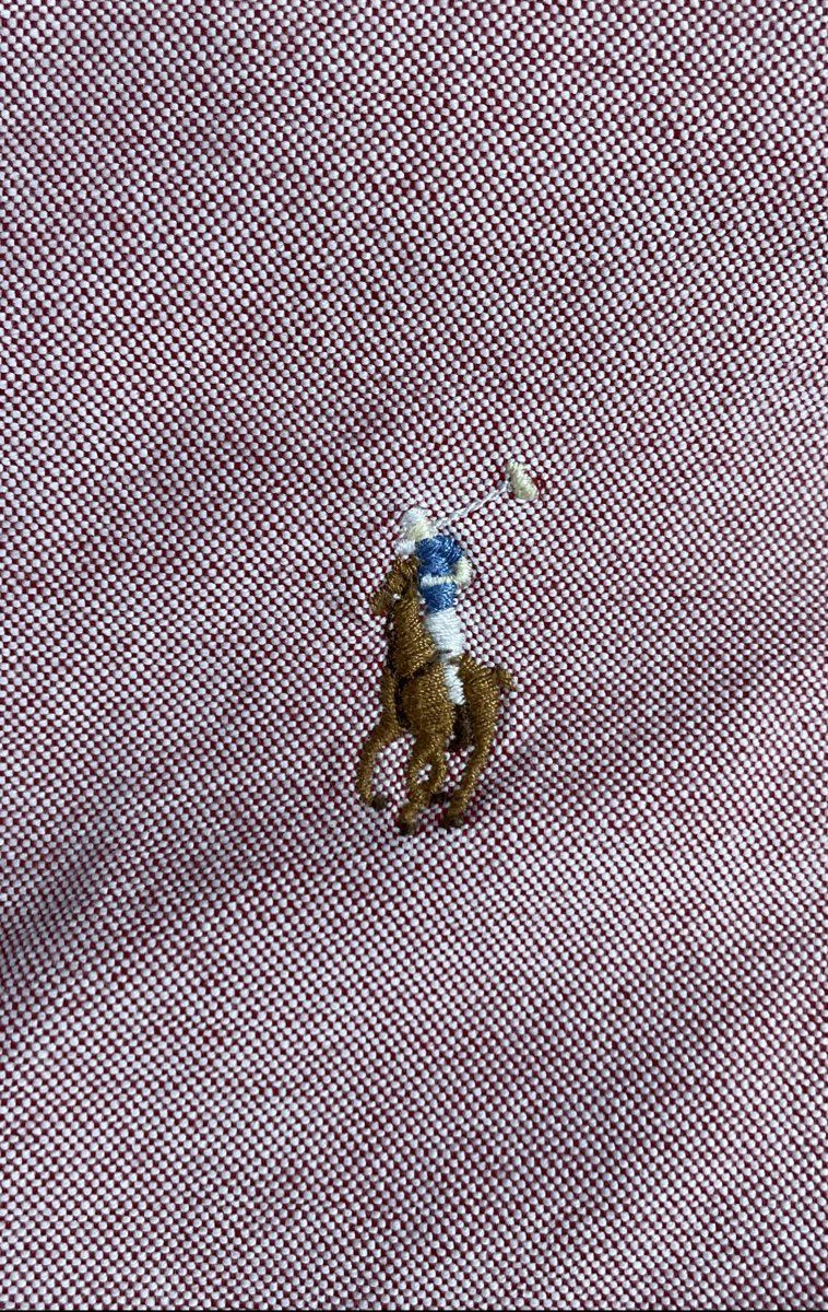 Ralph Lauren Men's Salmon Cotton Custom Fit Oxford Button Down Shirt Sz L