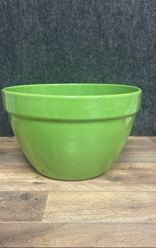 Primagera Large Mixing Serving Bowl Lime Green Ceramic Made in Portugal 10"