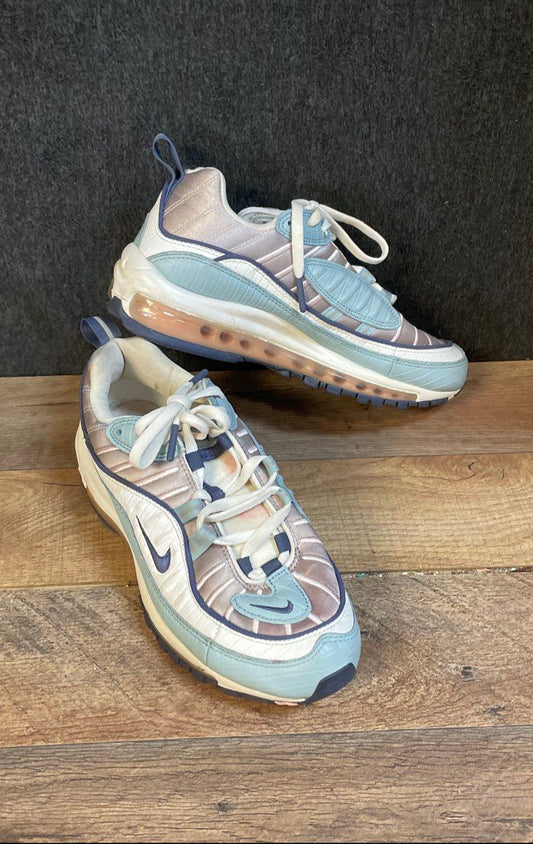 Nike Air Max 98 Iced Lilac Fresh Mint Women's Running Shoes Size 8