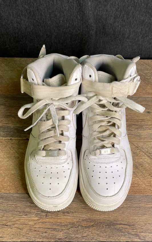 Nike Air Force 1 High '07 White High Top Sneakers Youth Size 5.5Y DH2943-111