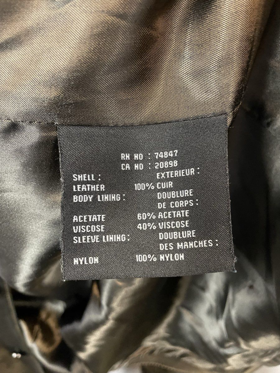Marc New York Men's Black Leather Three-Button Car Coat Jacket Size XL
