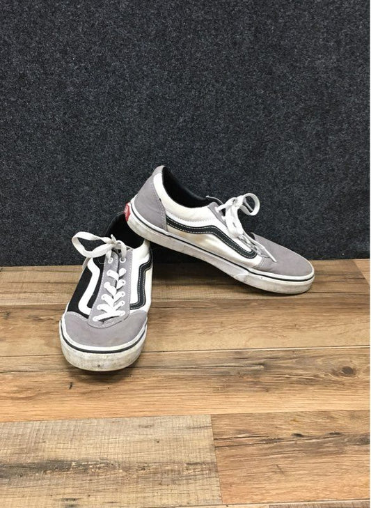 Vans Ward Low Top Skate Sneakers Grey Black White Youth Size 6
