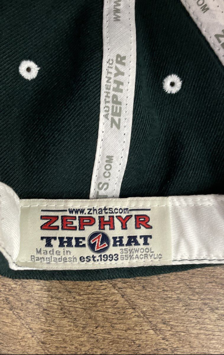 NCAA College Football Miami Hurricanes Hat Zephyr Snapback Cap Green Orange
