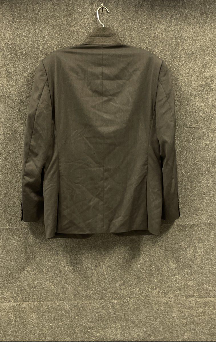 Jos A Bank Men's Charcoal Wool Blazer Mandarin Stand Collar Jacket Sz 40R