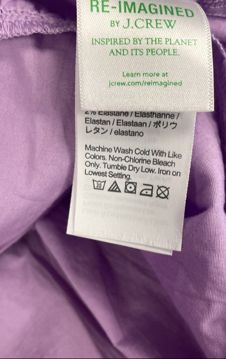 J. Crew Women's Lavender Sleeveless Tiered Faux Wrap Midi Dress Sz 12 NWT