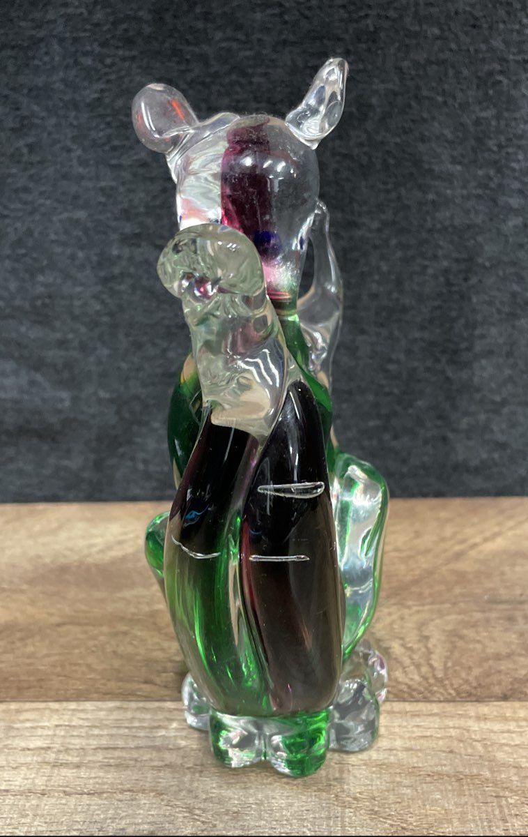 Murano Style Glass Squirrell Figurine