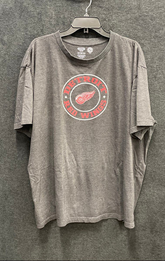 Concepts Sport Men's Detroit Red Wings Charcoal Gray NHL Sleepwear Shirt Sz 2XL