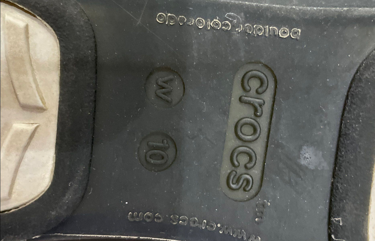 Crocs Rio Flat Black Translucent Pointed Toe Ballet Flats Women's Size 10