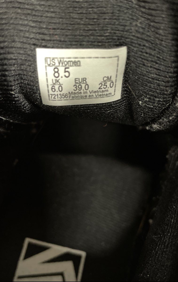 Vans Sk8-Hi Black White High Top Skate Shoes Women's Size 8.5