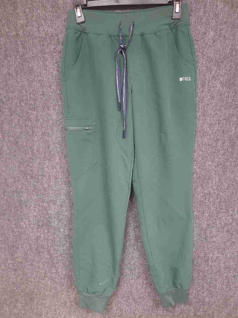 Figs Women's Zamora Jogger Scrub Pants Green Technical Collection Sz S