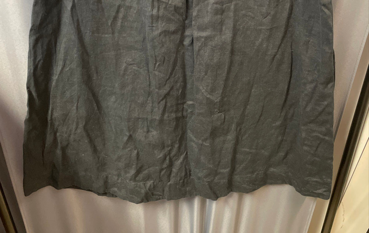 Joie Women's Black 100% Linen Button Front V-Neck Tunic Shirt Sz M