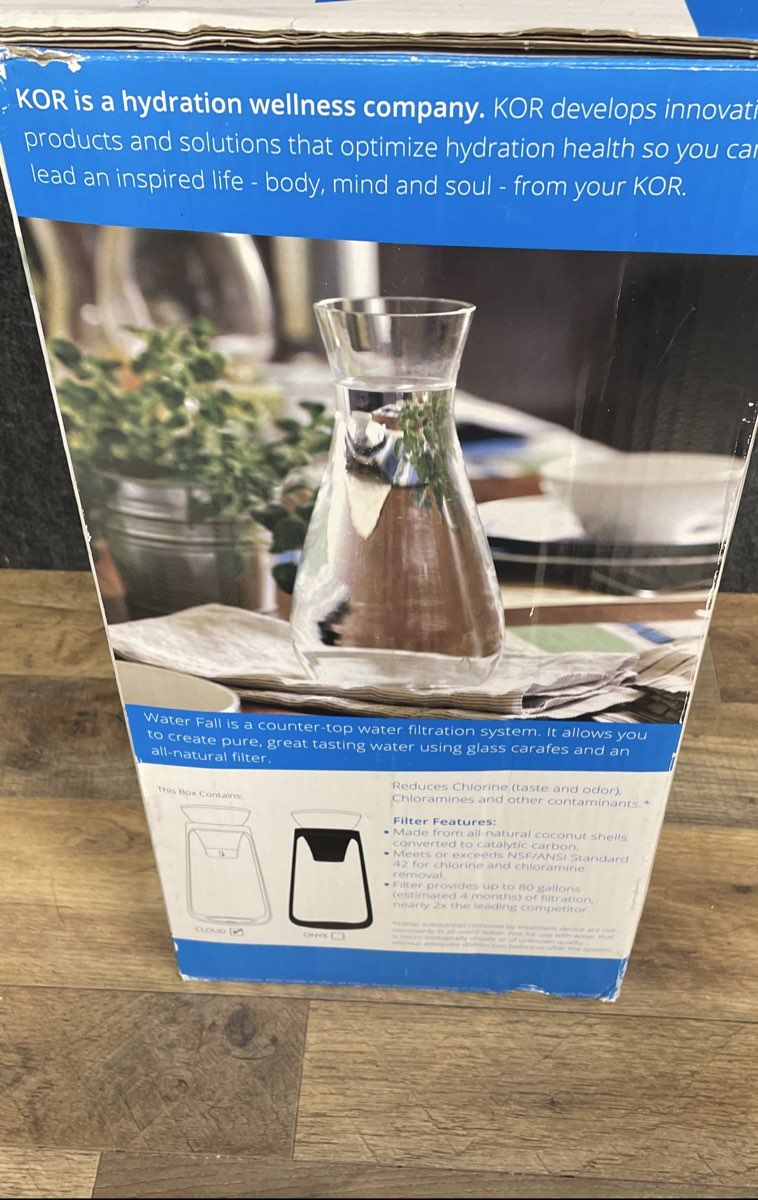 NIB Waterfall Counter Top Water Filtration System