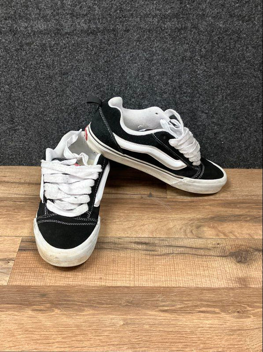 Vans Knu Skool Black White Chunky Skate Sneakers Men's 8.5 Women's 10