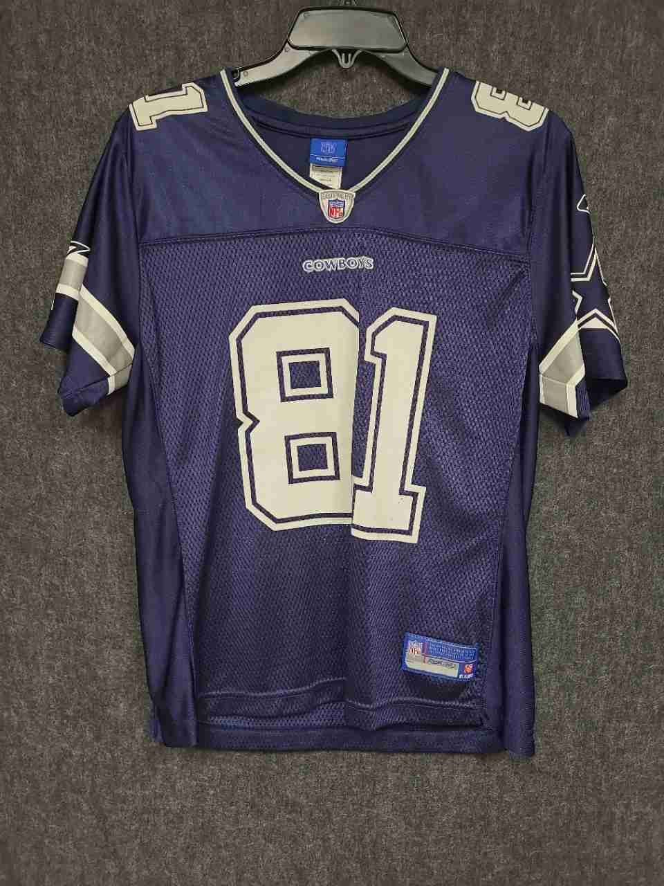 Reebok Men's Dallas Cowboys Terrell Owens 81 NFL Jersey Navy Blue Sz L
