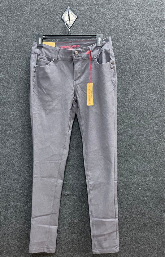 Sabrina Lauren Women's Gray Stretch Skinny Pants NWT Sz 8