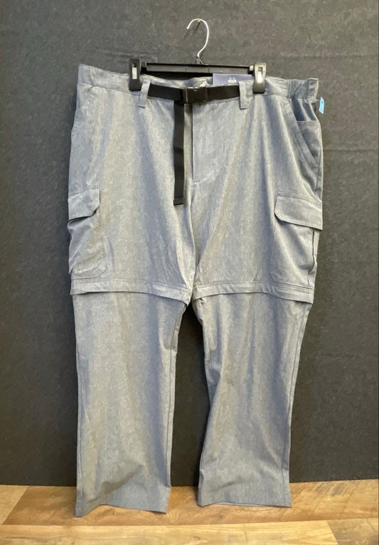 Croft & Barrow Men's Grey Convertible Cargo Pants Zip Off Shorts NWT Sz 46x29