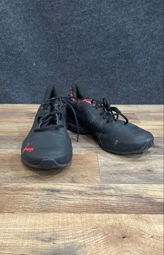 Puma Viz Runner Repeat Black High Risk Red Men's Running Shoes Size 10
