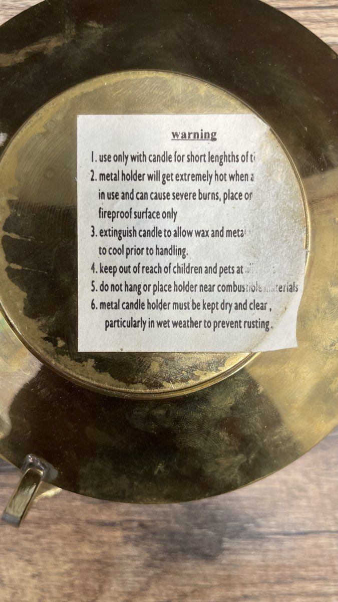 Vintage Style Brass Candlestick